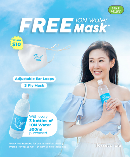 ION Water 500ml mask promo
